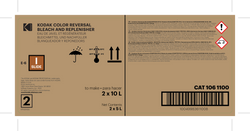 Color Reversal Bleach and Replenisher To Make 2 x 10L (20 Liters)