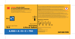 Color Print RT Developer Kit to make 75 Gallons